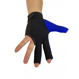 2019 Champion Cut 3 finger Pool Cue Stick Glove- Left hand Predator( Blue )